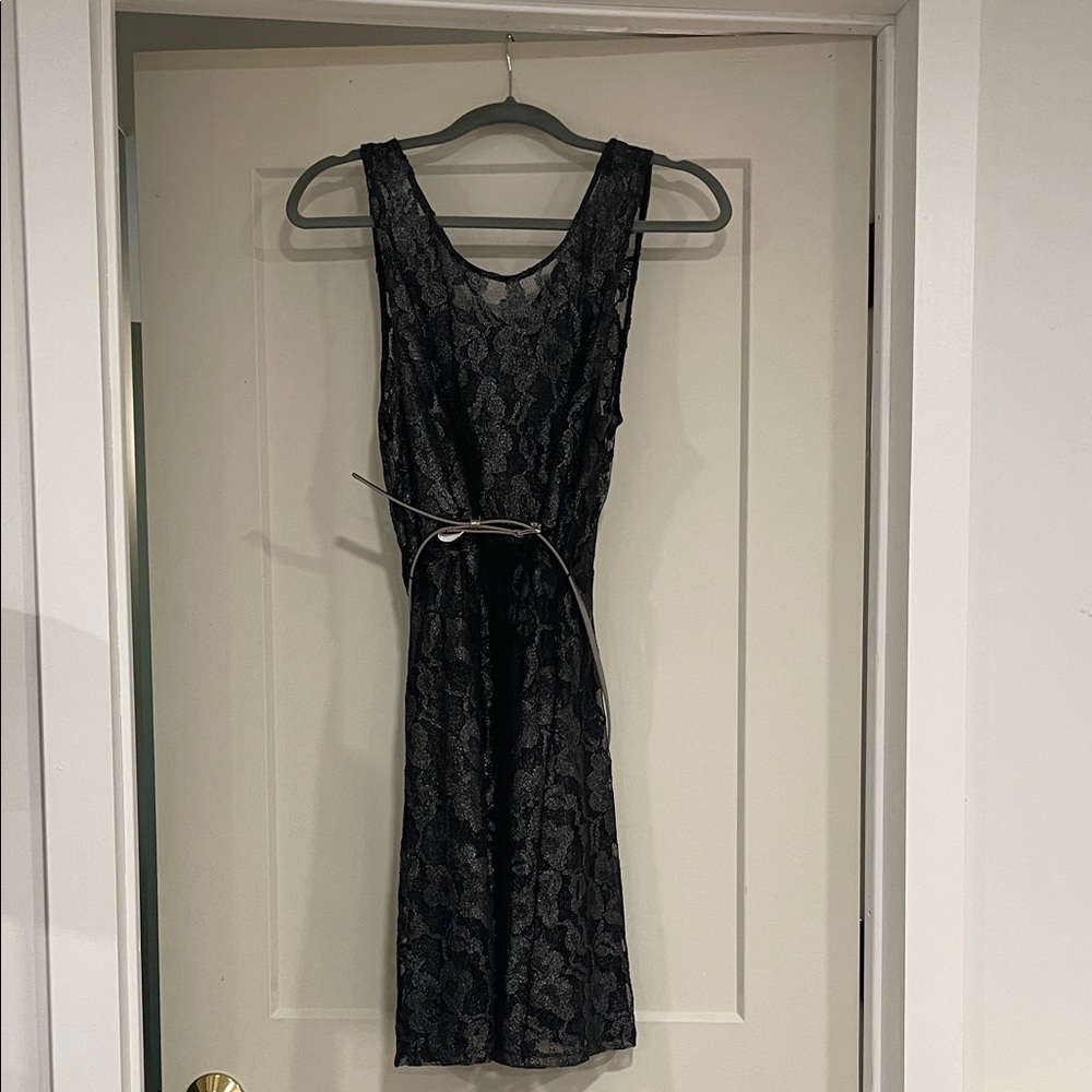 Express Black Lace Mini Dress